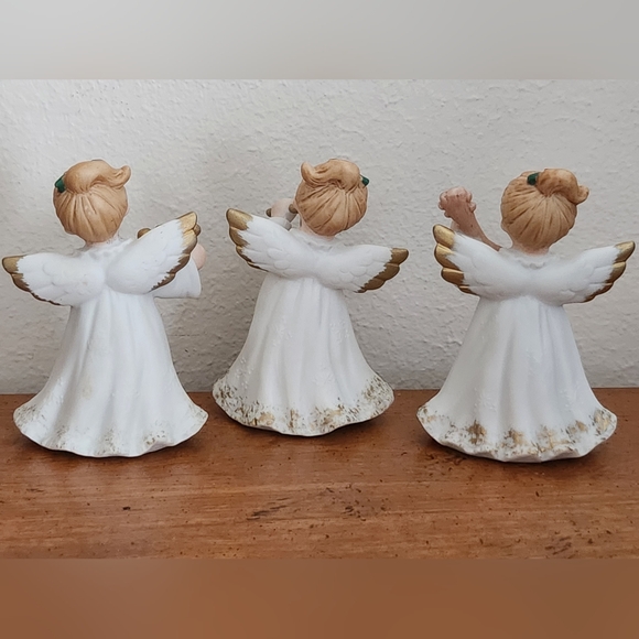 Lefton Vintage 1987 Christmas Angels Playing Instrument - Picture 3 of 11